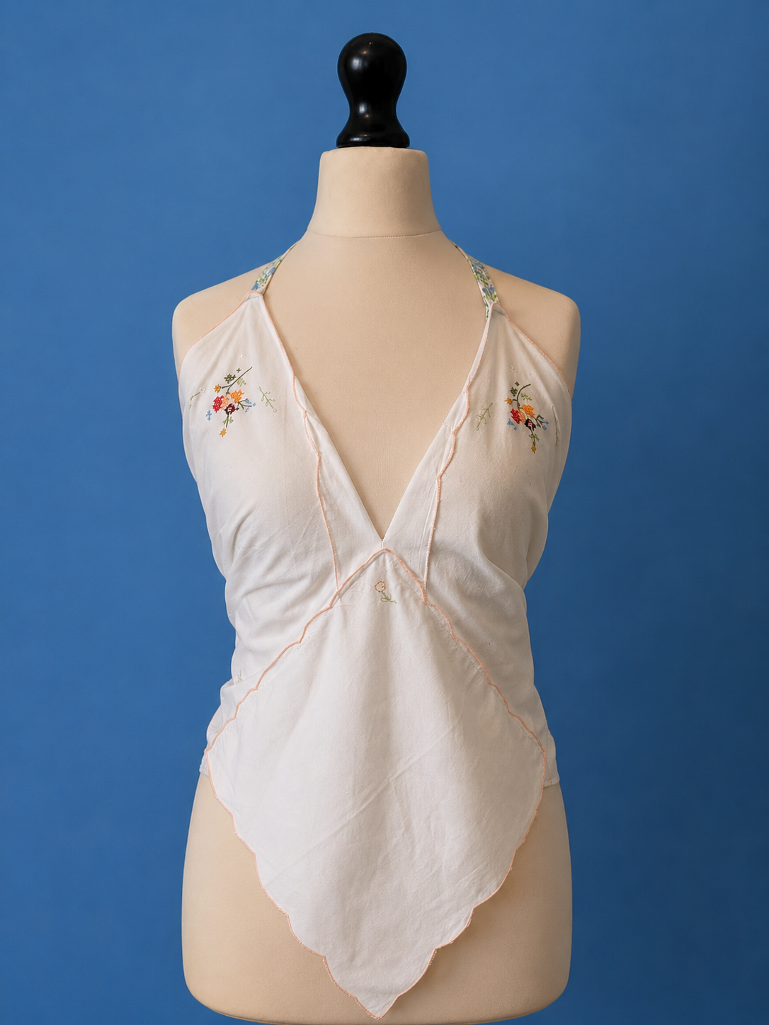 Pretty cotton festival halter top