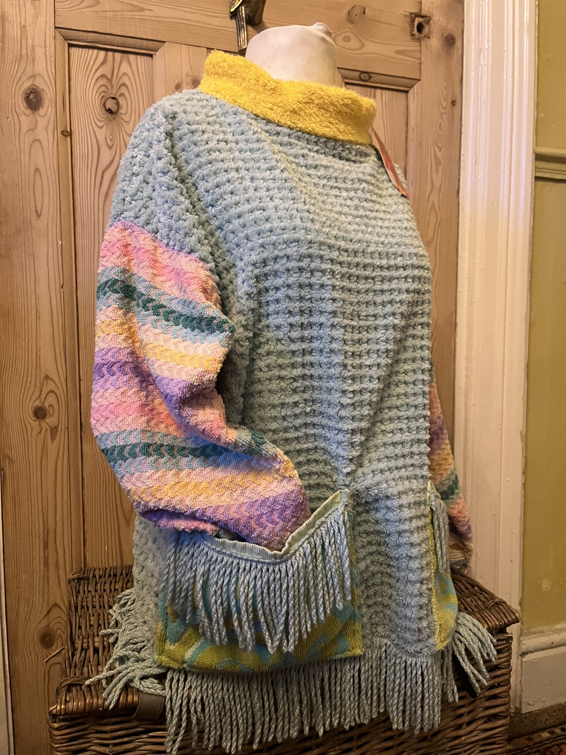 waffle candlewick pastels and tassles